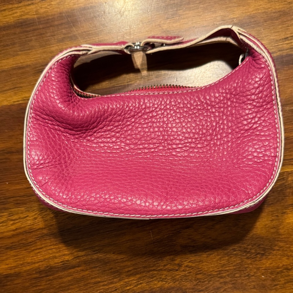Cole Haan Pink Shoulder Bag with Textured Leather
